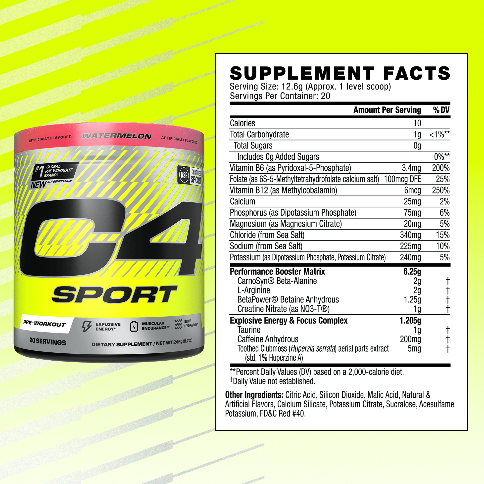 C4 Sport® Pre Workout Powder View 3