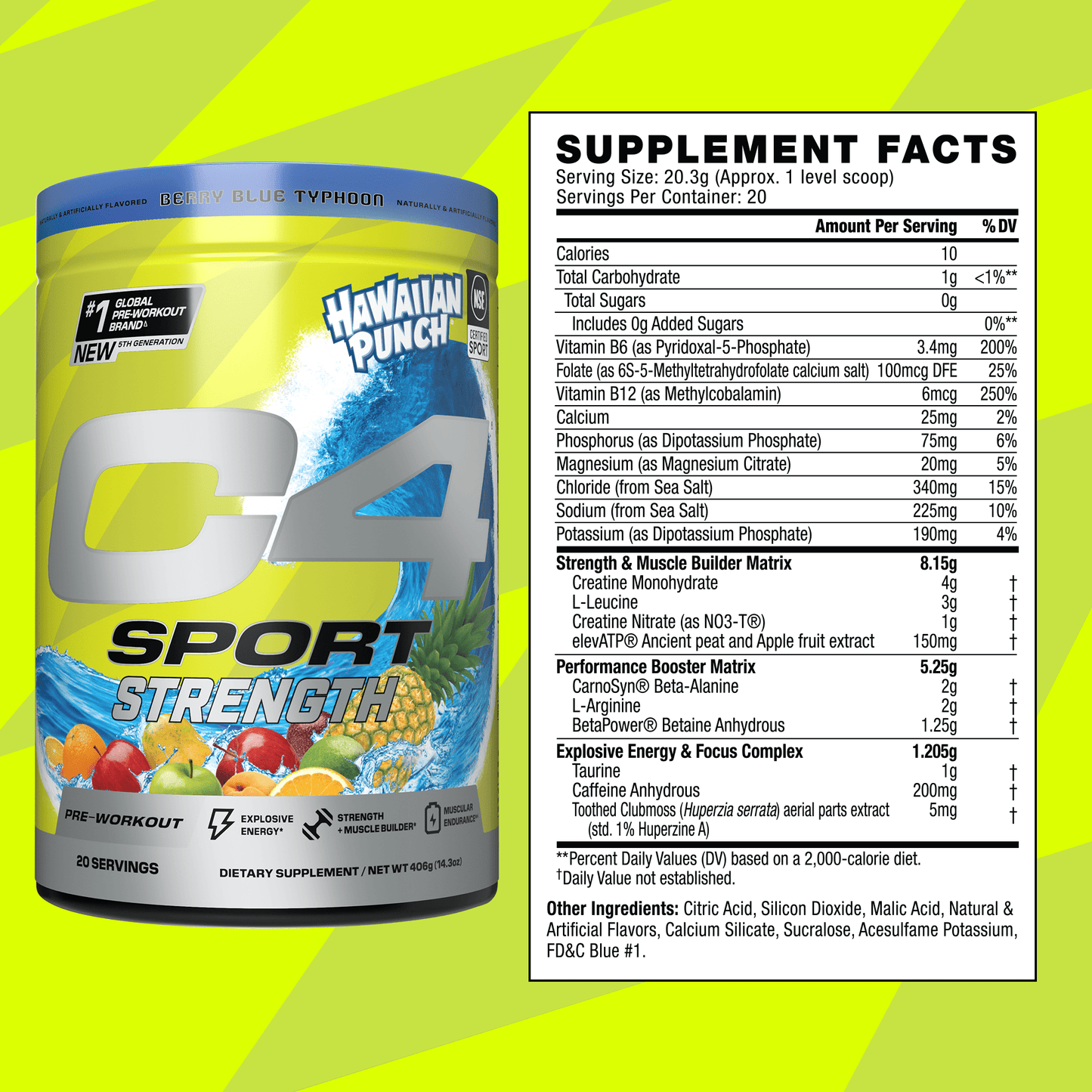 C4 Sport® Strength Pre Workout Powder