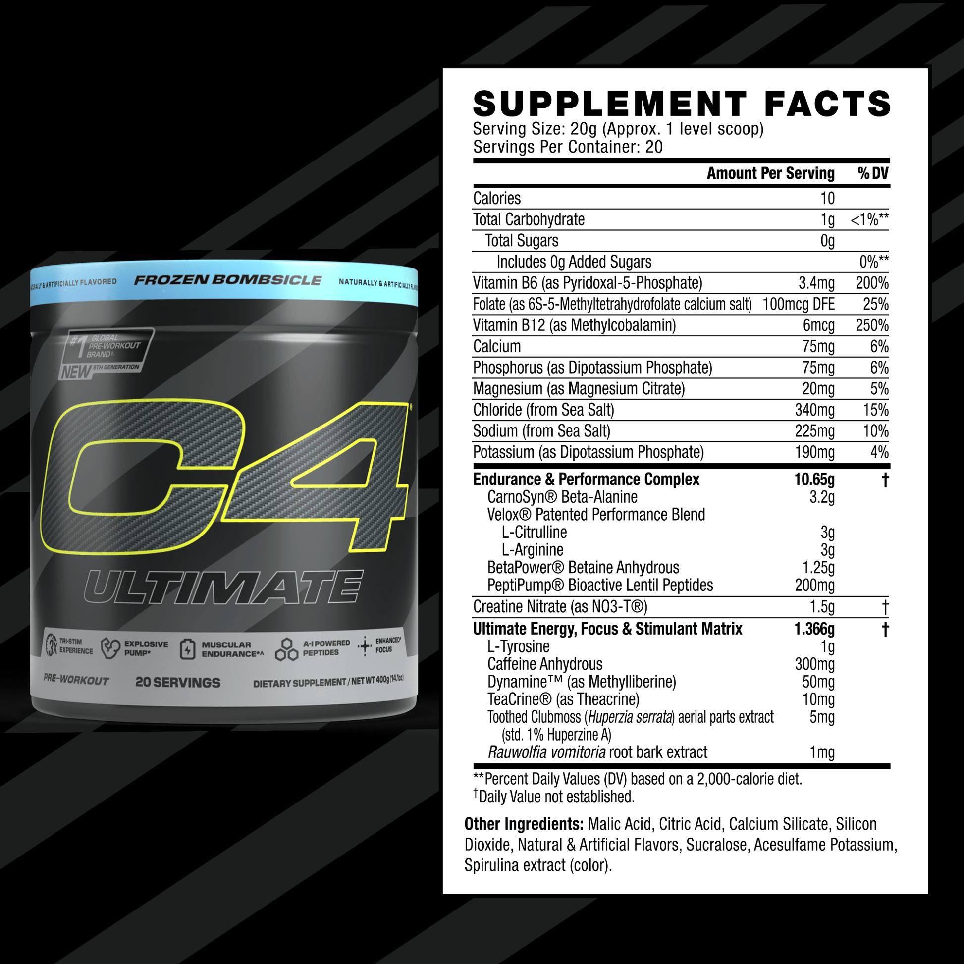 C4 Ultimate Pre Workout Powder View 2