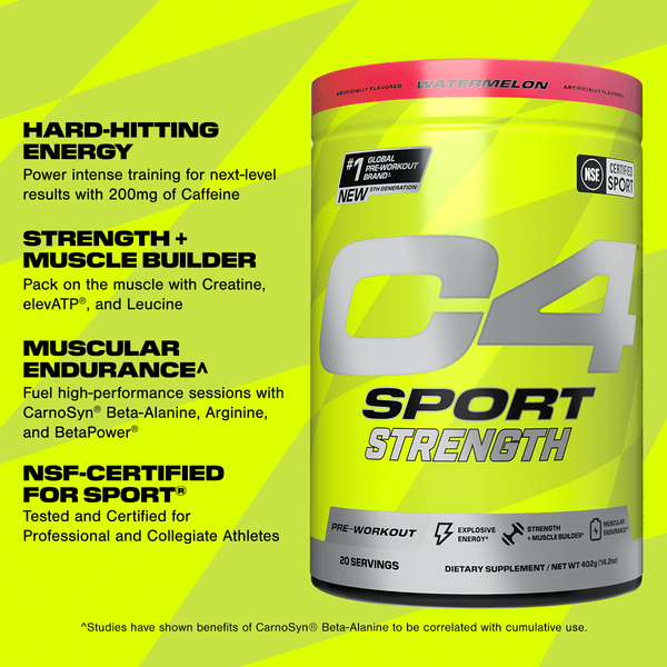 C4 Sport® Strength x Hawaiian Punch Pre Workout Powder View 2