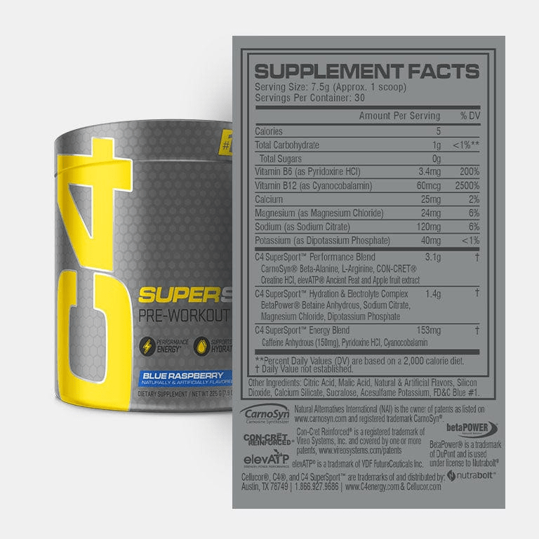 C4 SuperSport™ Pre Workout Powder View 12