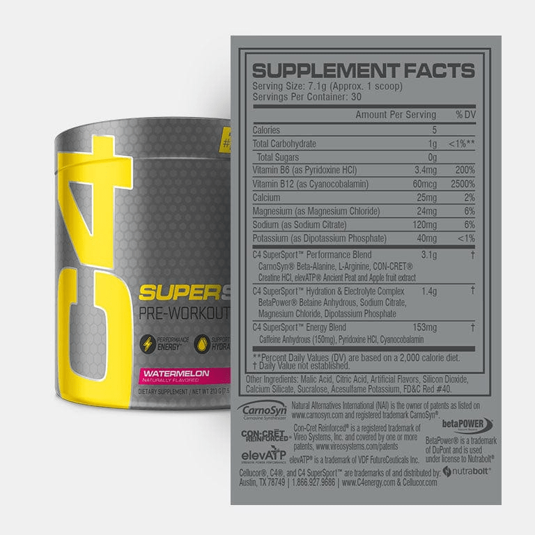 C4 SuperSport™ Pre Workout Powder View 11